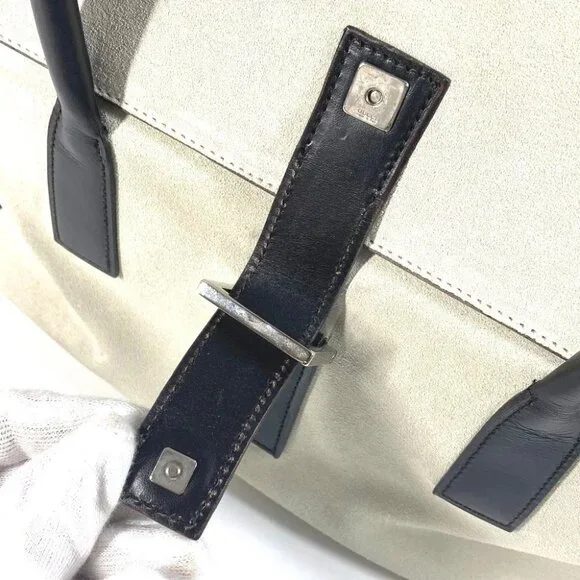 GUCCI 000 0844 vintage logo Tote Bag Flap Hand Bag